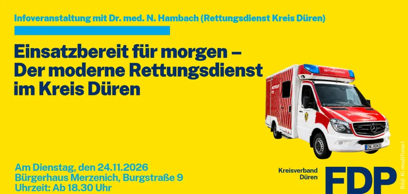 Banner mit Einladung